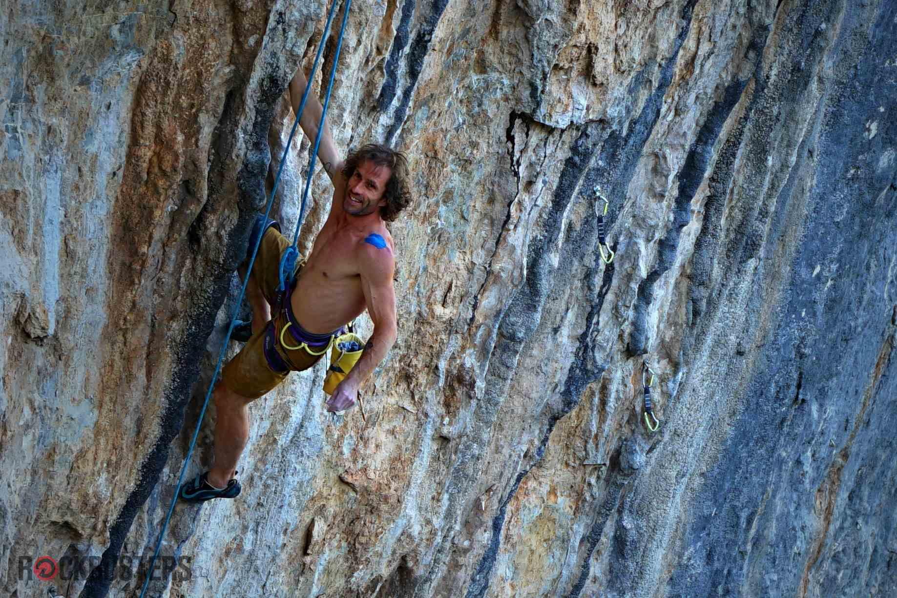 Allenamento e arrampicata con Patxi Usobiaga