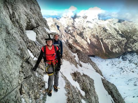 ALPINISMO INVERNALE SUL MONTE TRIGLAV: ALPI GIULIE, SLOVENIA